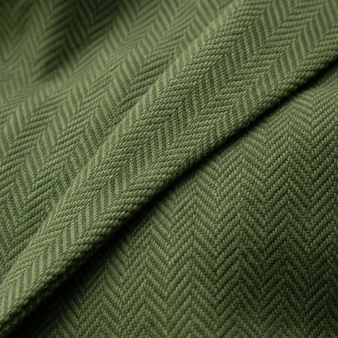 Men's Single-Breasted Herringbone Waistcoat with Chain Detail - photo 29