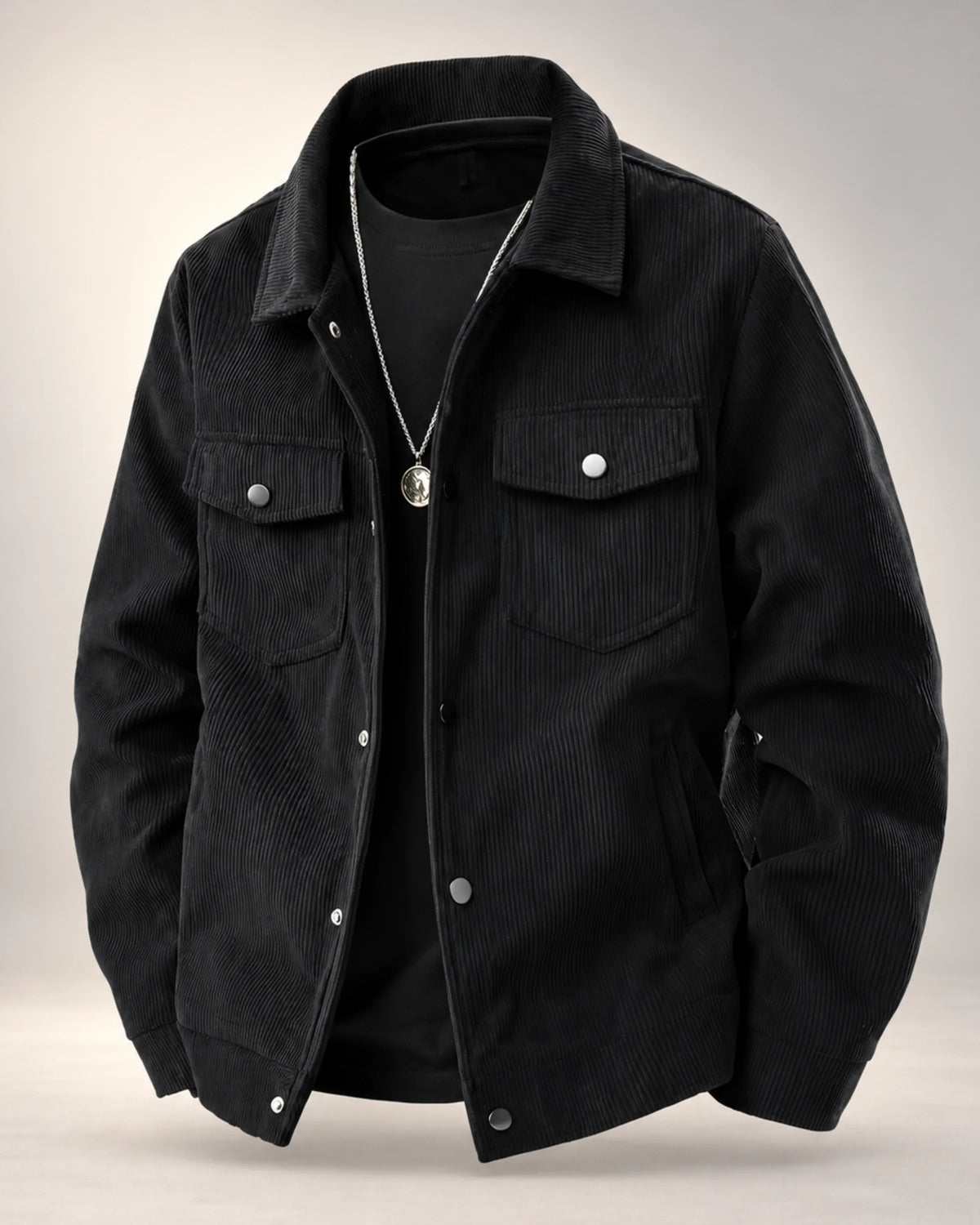 Relaxed-Fit Corduroy Overshirt Jacket - photo 1