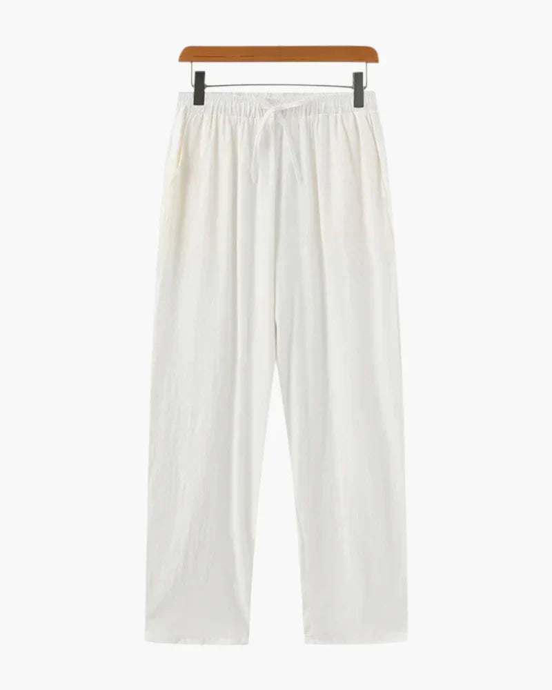 Relaxed Straight-Leg Trousers with Elasticated Waist - photo 3