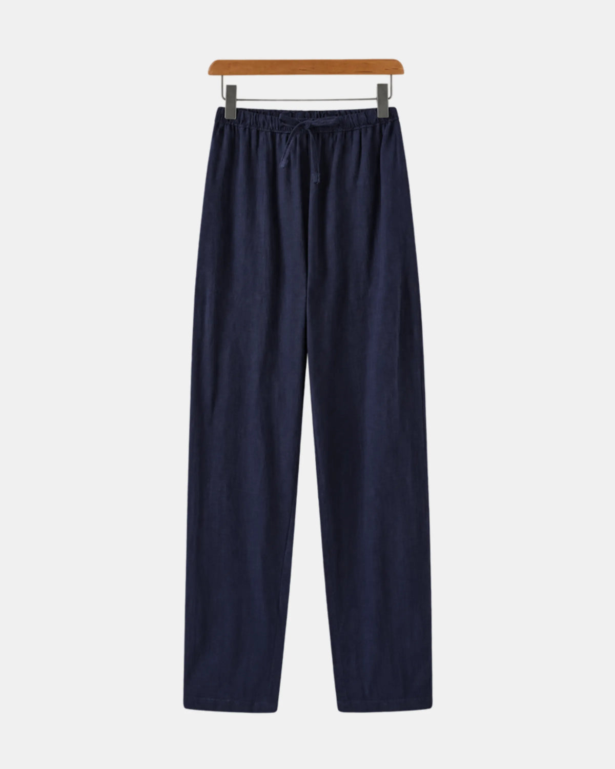 Straight-Leg Linen Drawstring Trousers - photo 3