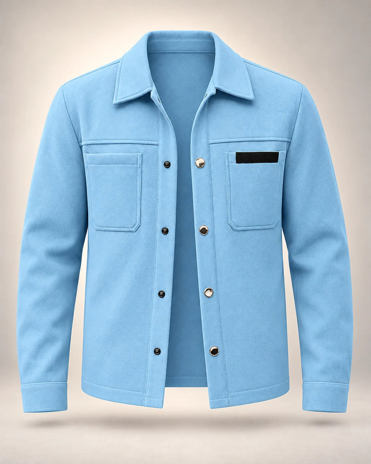 Twin-Pocket Button-Front Tweed Overshirt - photo 4