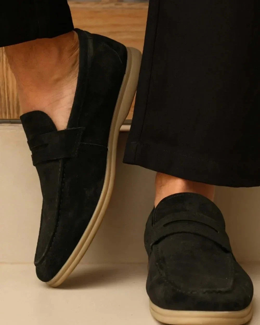 Men's plain slip-on loafers - photo 2