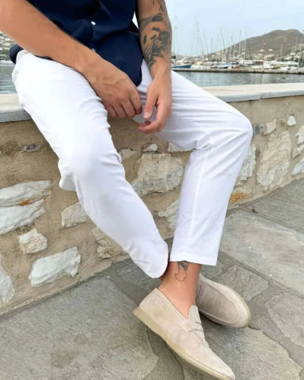 Men's plain slip-on loafers - photo 3