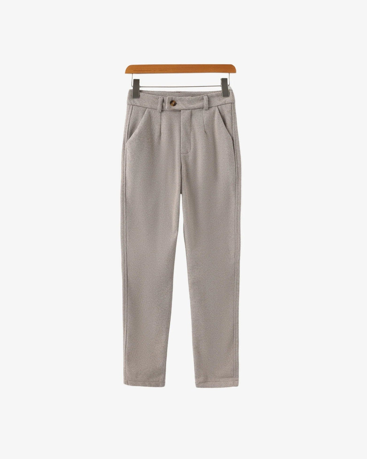 Men's mid-rise tapered trousers - photo 2