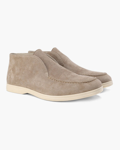 Ankle-High Suede-Look Loafers - photo 3