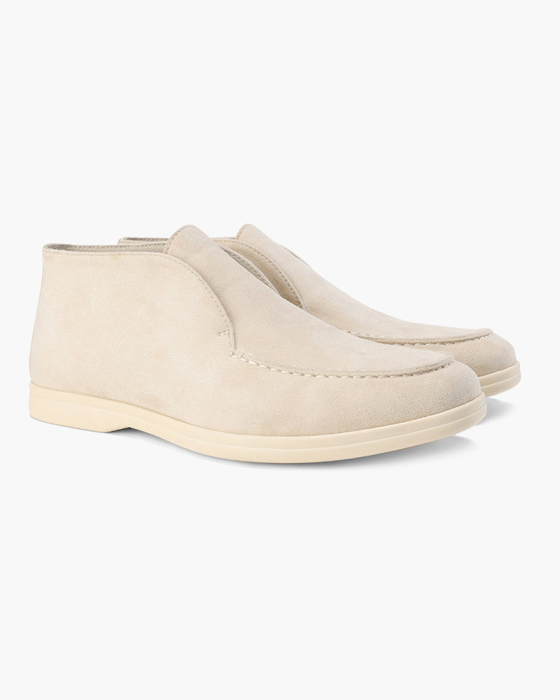 Ankle-High Suede-Look Loafers - photo 5
