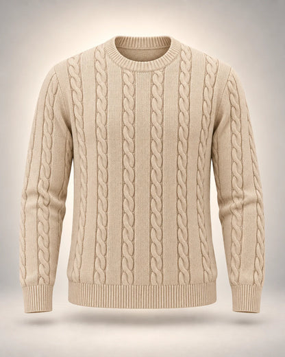 Cable-Knit Crew Neck Jumper - photo 4