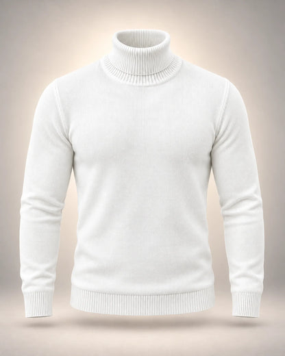 High-Neck Fine Knit Jumper - photo 1