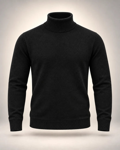 High-Neck Fine Knit Jumper - photo 2