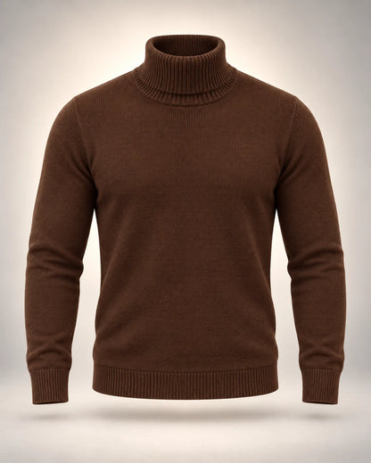 High-Neck Fine Knit Jumper - photo 5