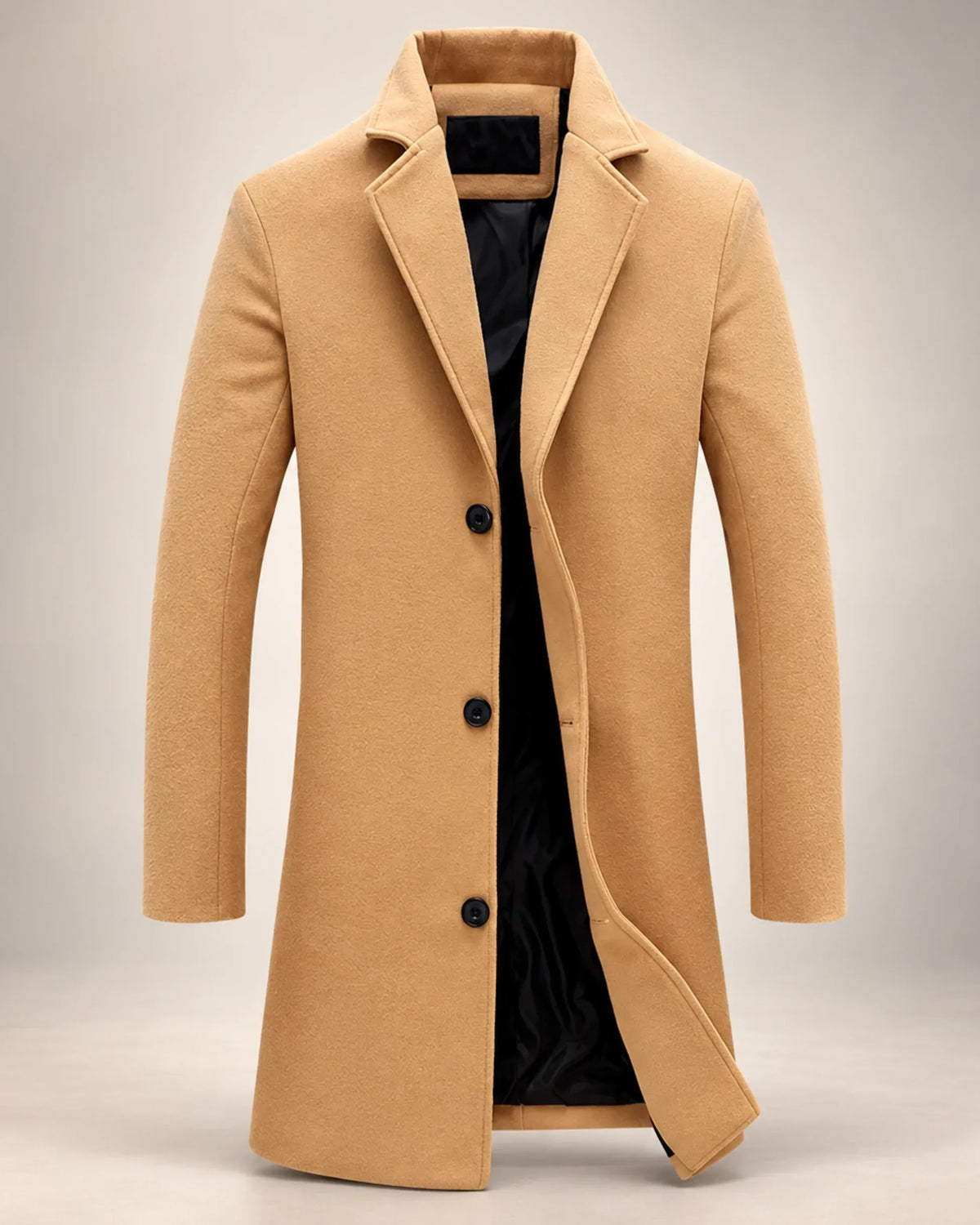 Longline Cotton-Blend Overcoat - photo 1