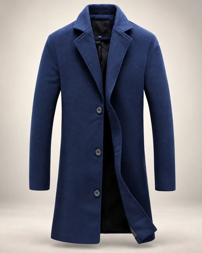 Longline Cotton-Blend Overcoat - photo 3