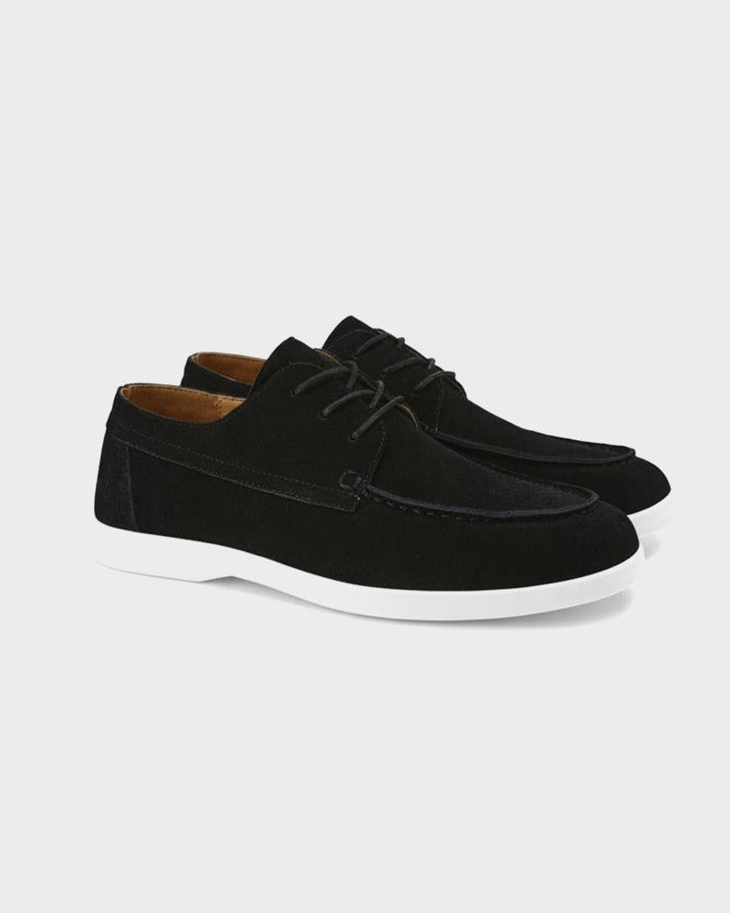 Low-Profile Lace-Up Shoes with Slim Sole - photo 2