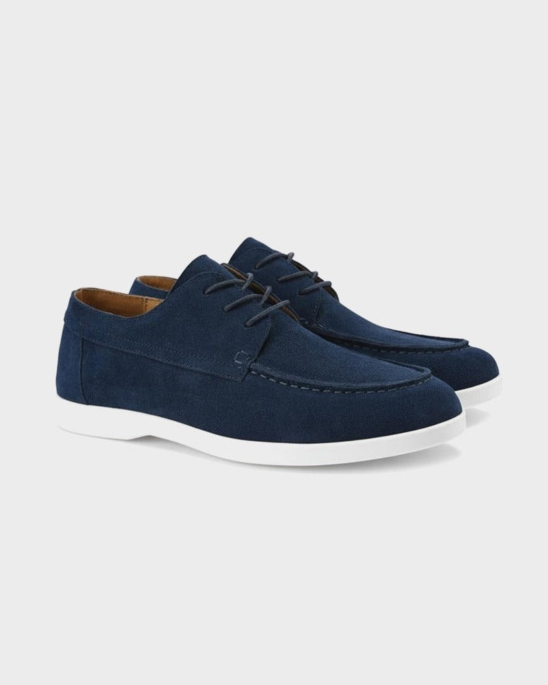Low-Profile Lace-Up Shoes with Slim Sole - photo 3