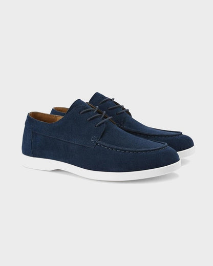 Low-Profile Lace-Up Shoes with Slim Sole - photo 3