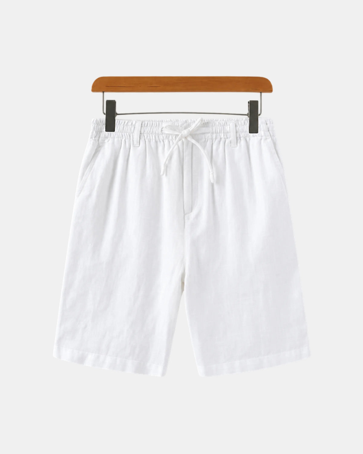 Relaxed Linen Drawstring Shorts - photo 1