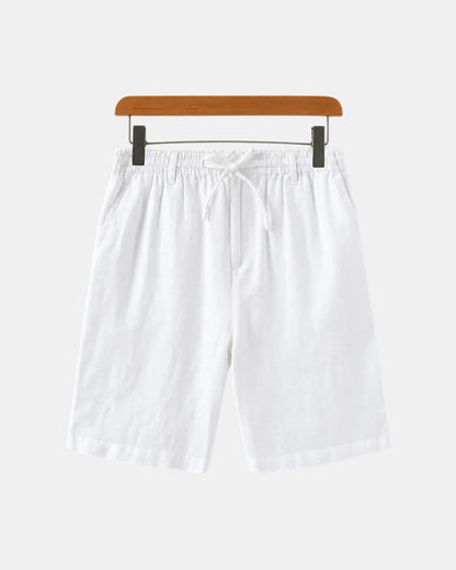 Relaxed Linen Drawstring Shorts - photo 1