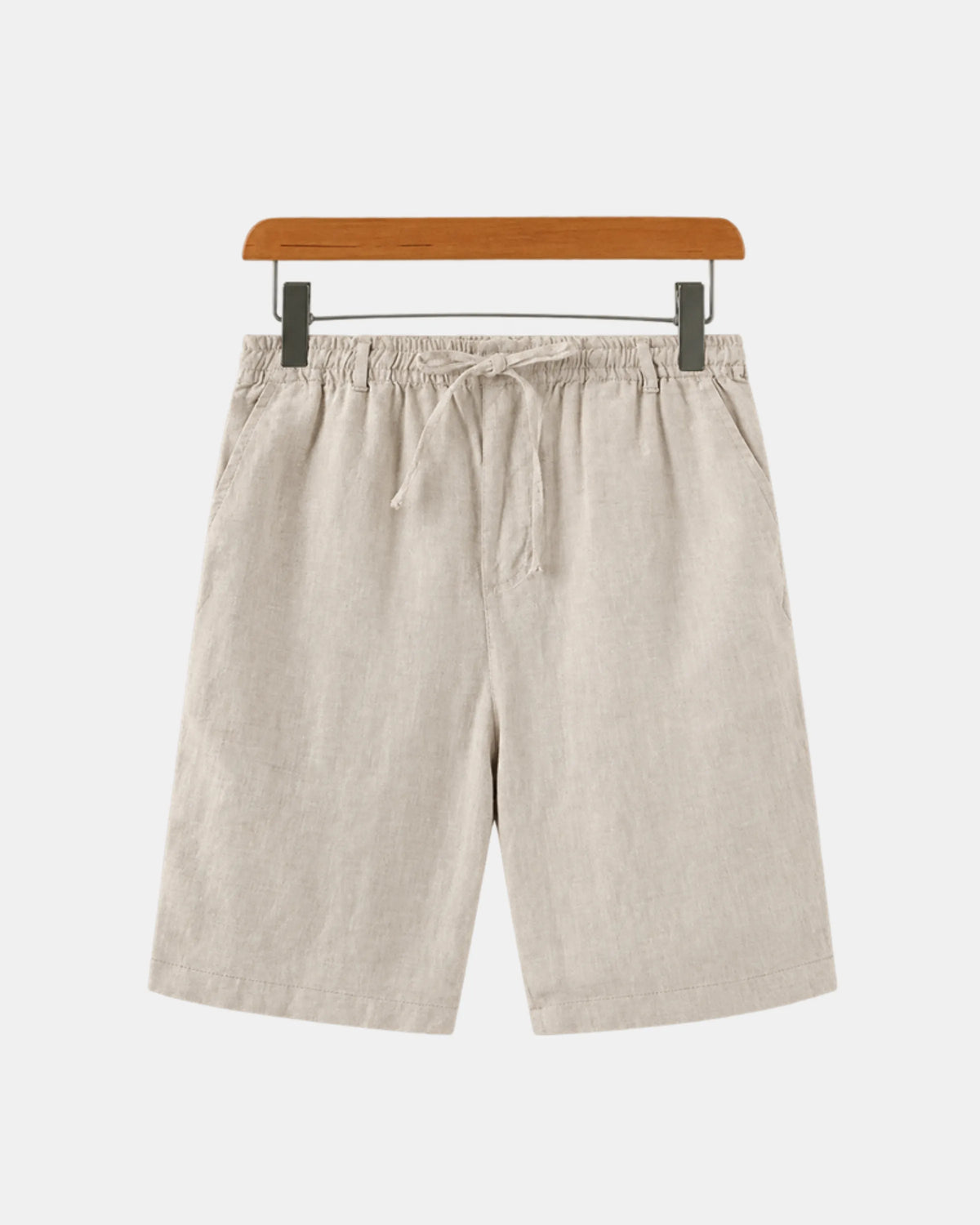 Relaxed Linen Drawstring Shorts - photo 3