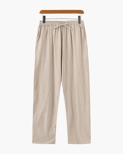 Relaxed Straight-Leg Trousers with Elasticated Waist - photo 1