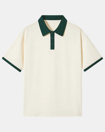 Tipped Collar Knit Polo Shirt - photo 1