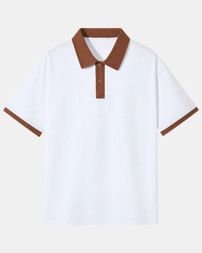 Tipped Collar Knit Polo Shirt - photo 2